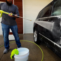 Flexzilla Pressure Washer Hose in use outdoors