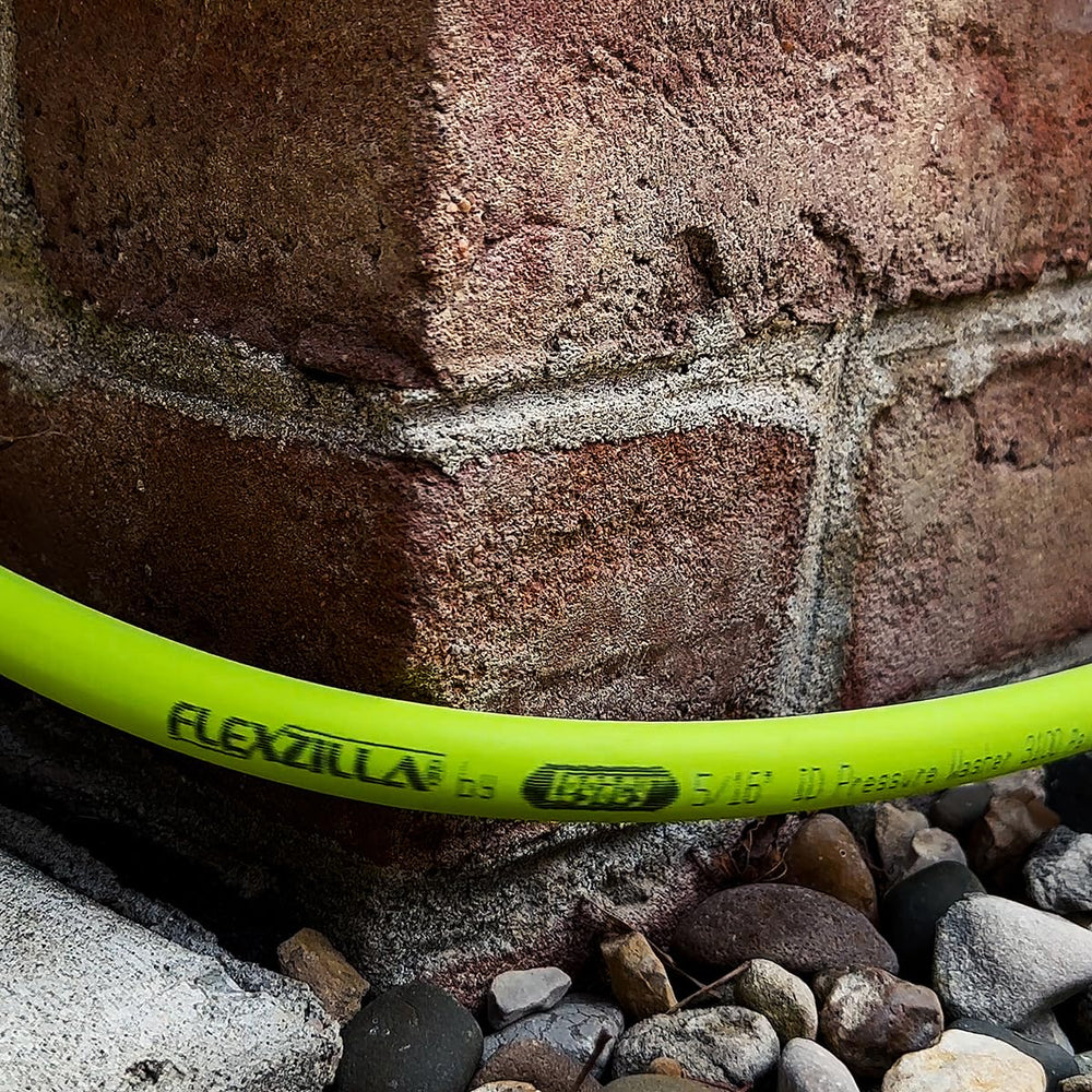 Flexzilla Pressure Washer Hose showing non-kink bend restrictor
