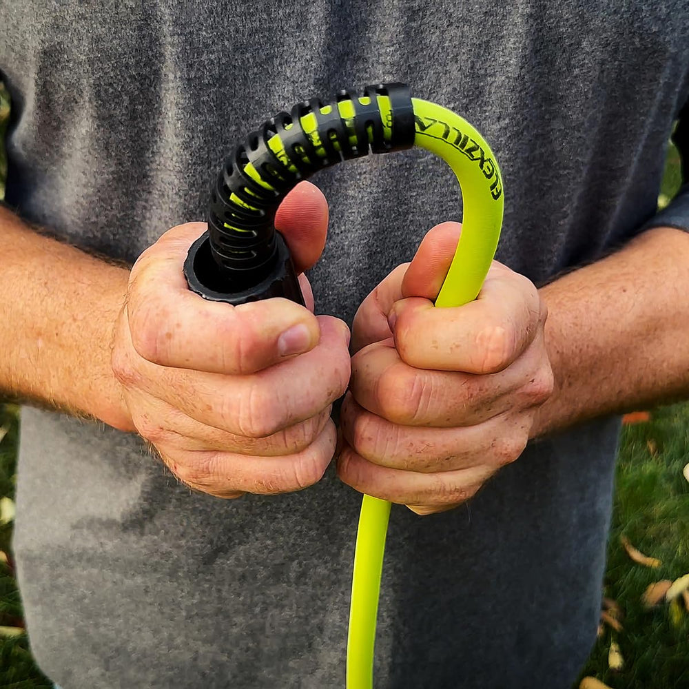 Flexzilla Pressure Washer Hose showing non-kink feature