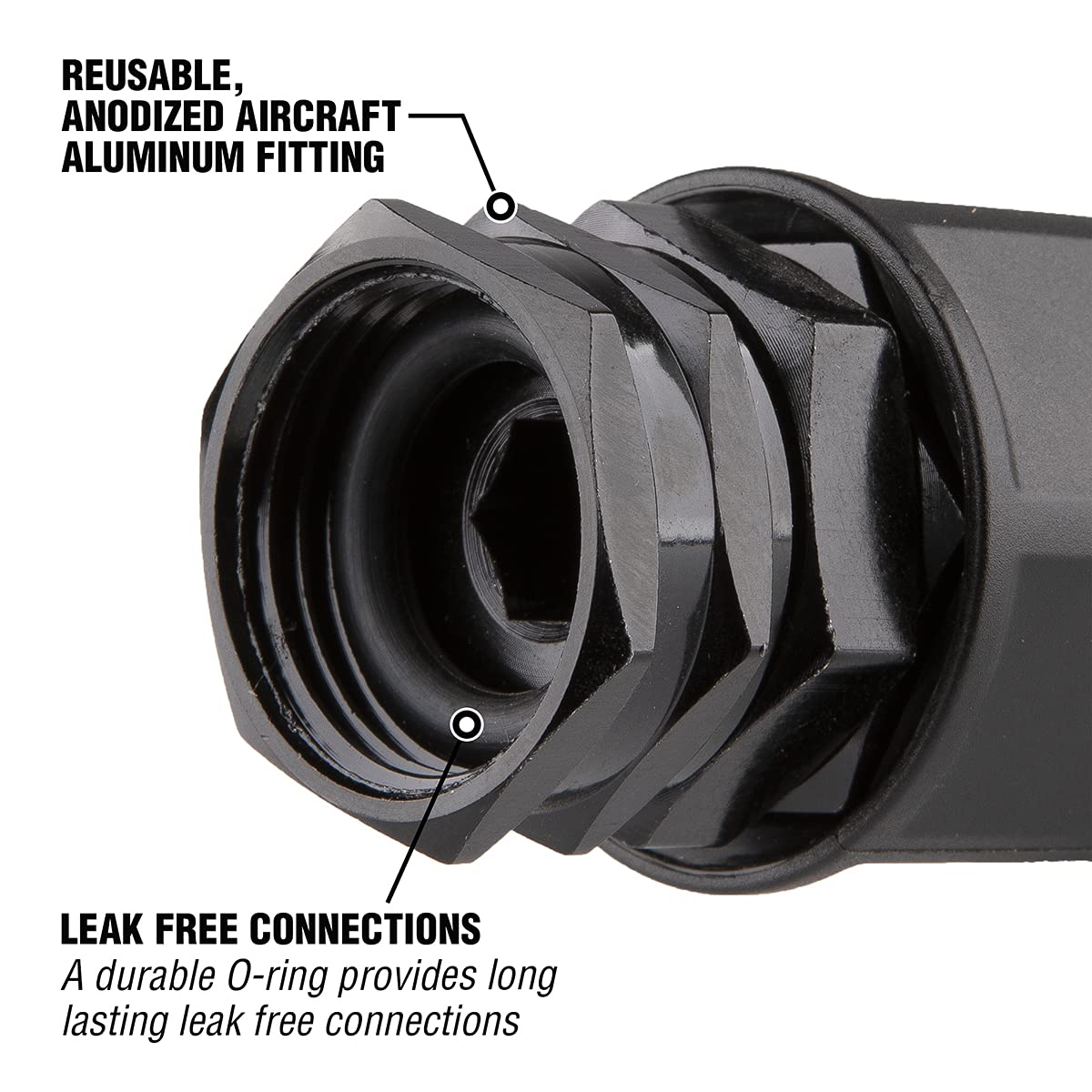 Flexzilla Pro Reusable Fitting Male 5/8 in. with hose