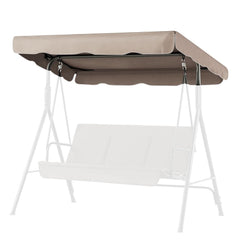 Flexzion Swing Canopy Cover beige model front view, 77" x 43"