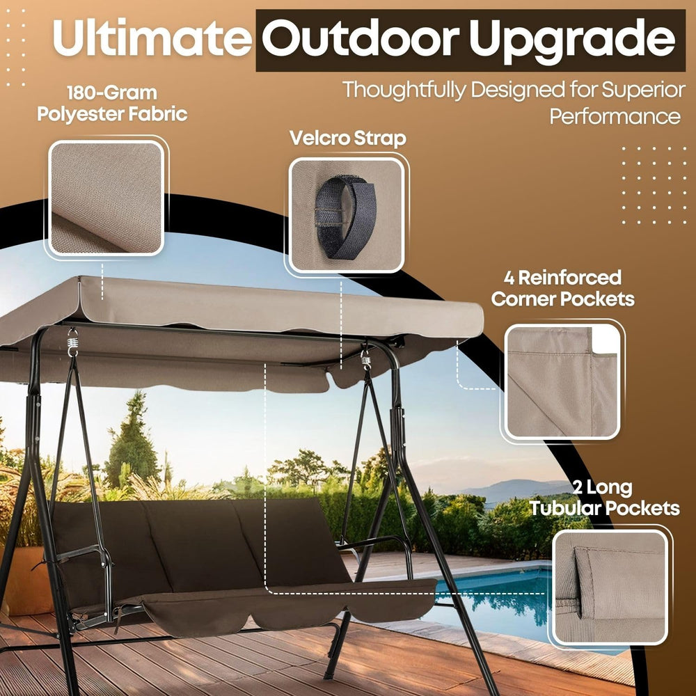 Flexzion Swing Canopy Cover reinforced corner pockets detail