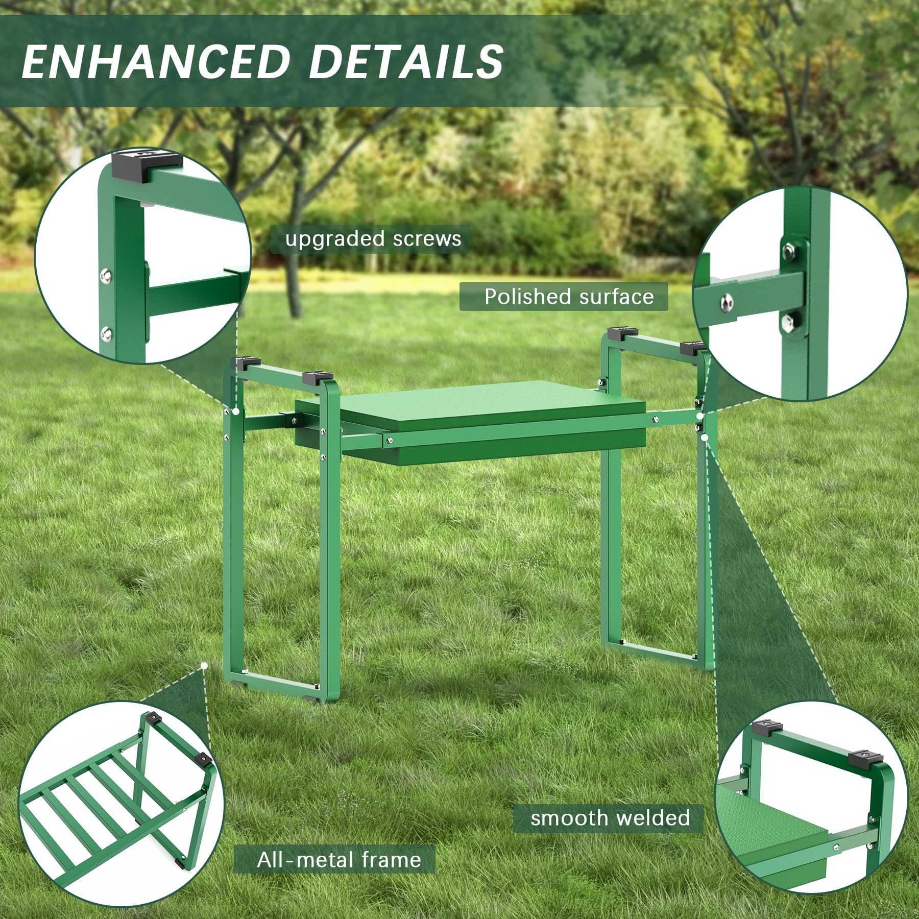 FLINTER Garden Kneeler with removable tool bag