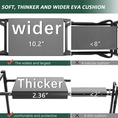 FLINTER Garden Kneeler with removable tool bag and five pockets
