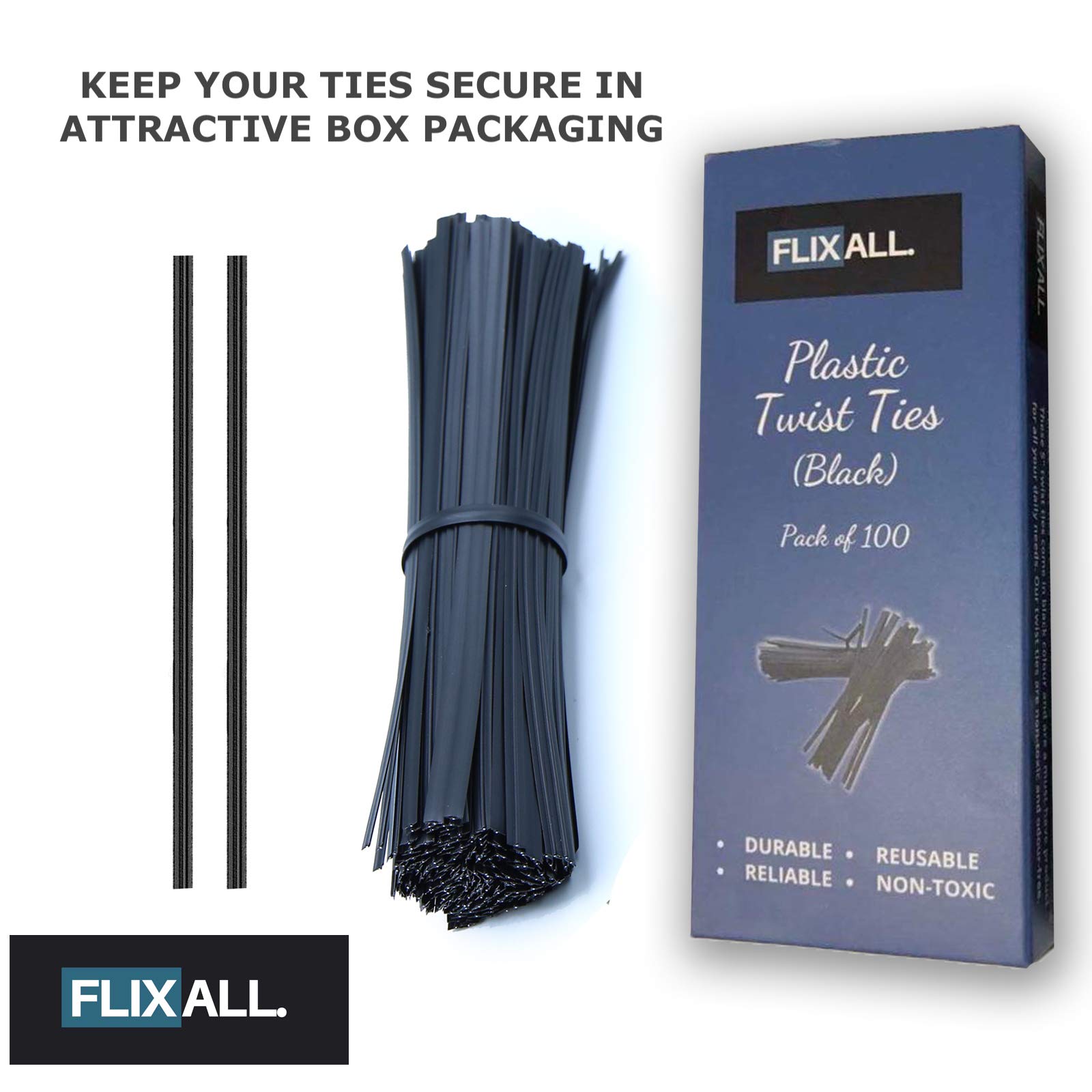 Flixall Twist Ties used to secure cords and cables