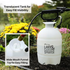 Flo-Master 1 Gallon Tank Sprayer translucent bottle with fill meter