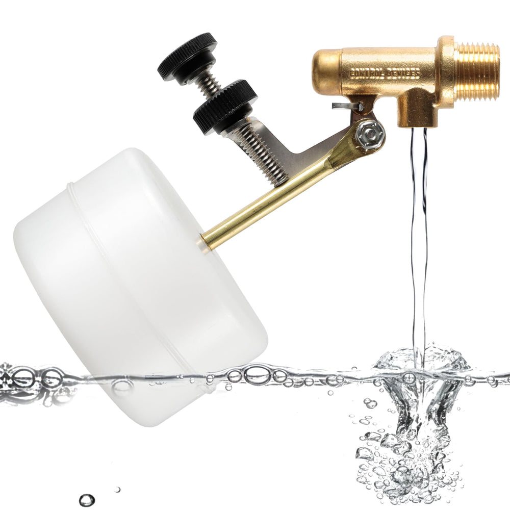 Float-Tec T26 Brass Float Valve front view