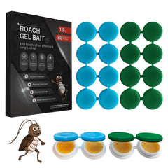 FLODTEEK 16 Pack Cockroach Gel Bait blue packaging front view