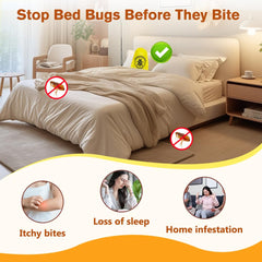 FLODTEEK Bed Bug Repellent Pouches, shown in a home setting
