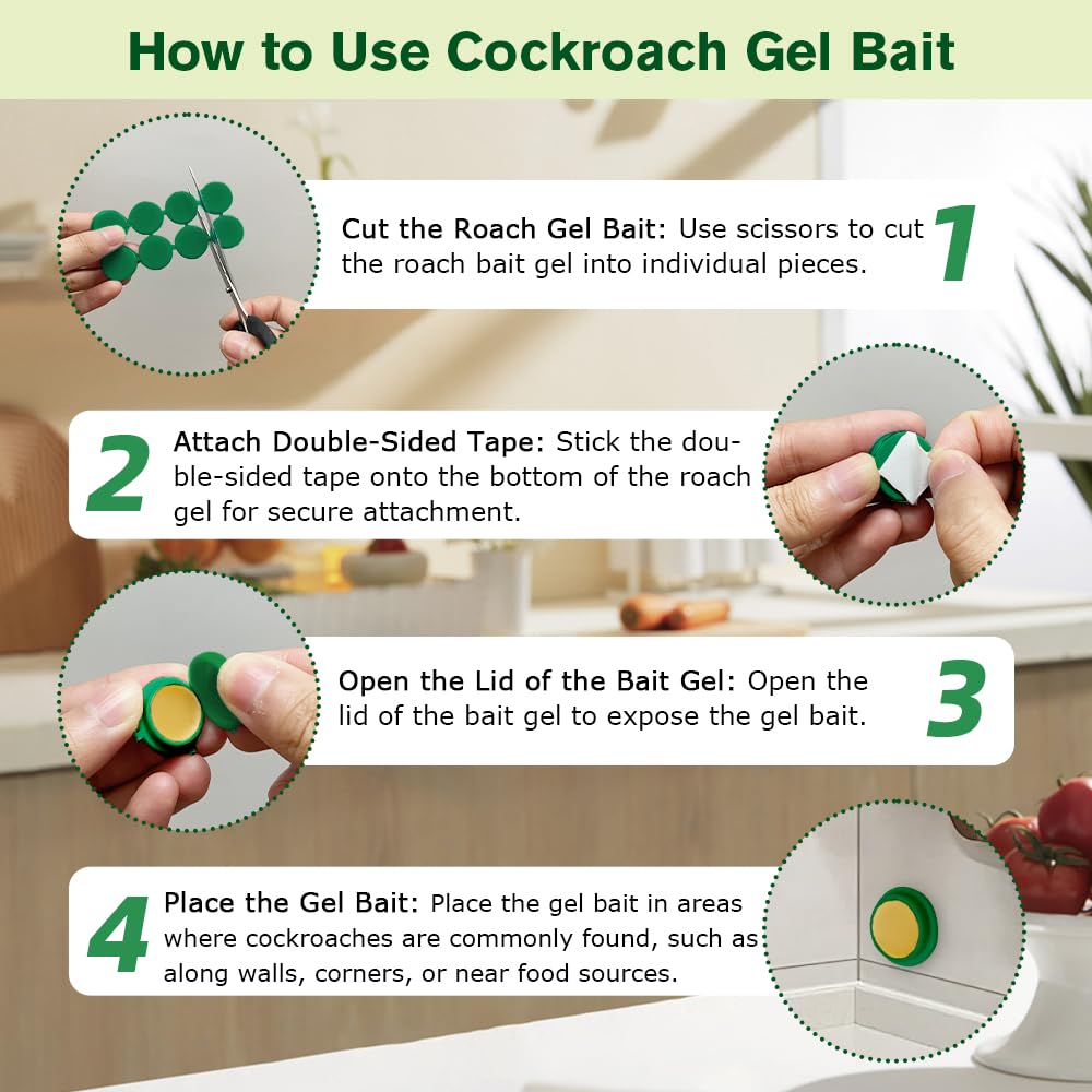 FLODTEEK roach gel bait in use behind a dishwasher
