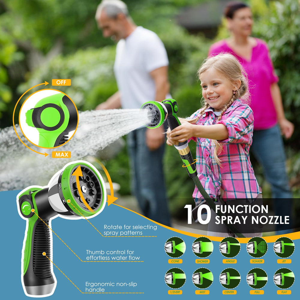 FLOERXIS garden hose with sealing rings and thread seal tape