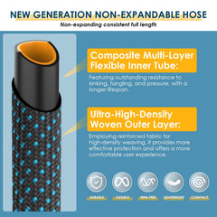FLOERXIS hose lightweight design demonstrated in garden