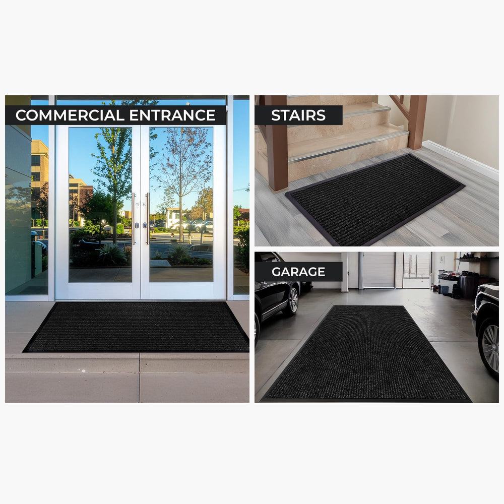 FloorGuard 3' x 5' mat showcasing non-slip backing
