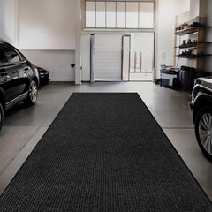 FloorGuard Large Door Mat 3' x 5' charcoal side view