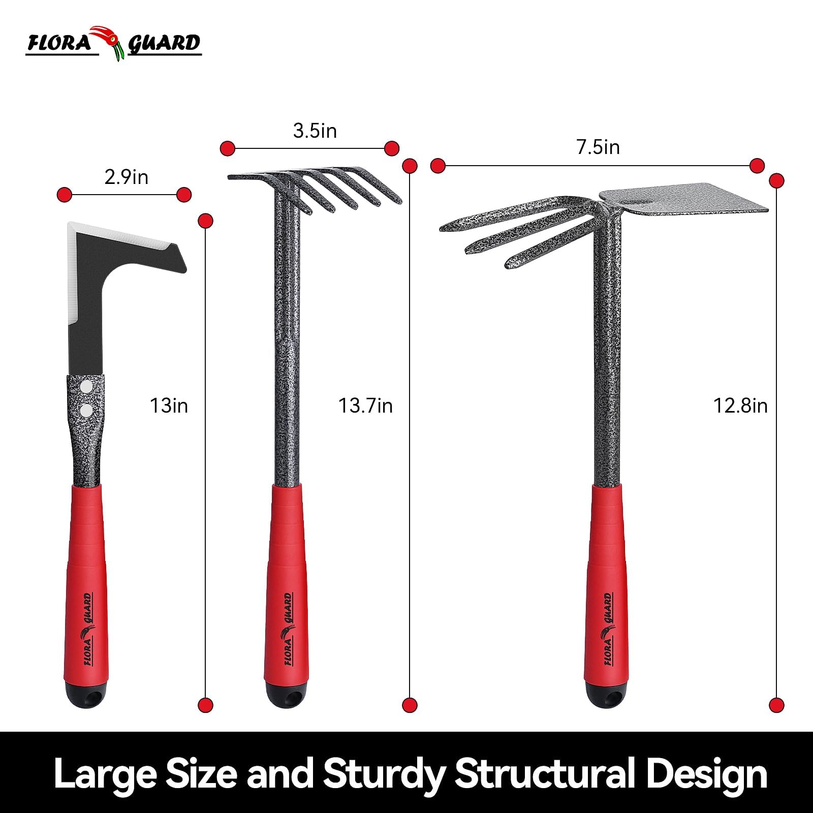 FLORA GUARD cultivator and weeder for efficient garden maintenance