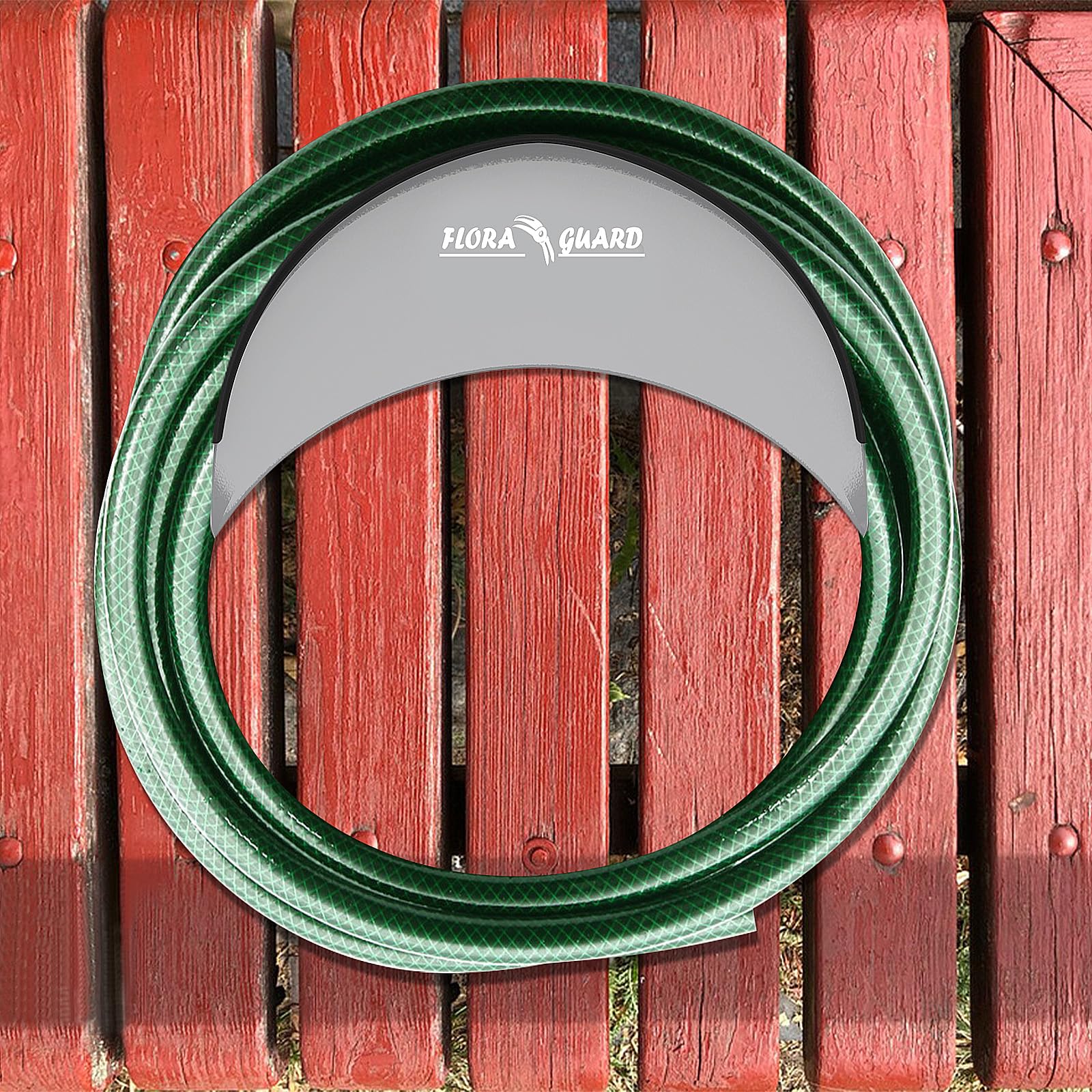 FLORA GUARD Garden Hose Holder in garden setting