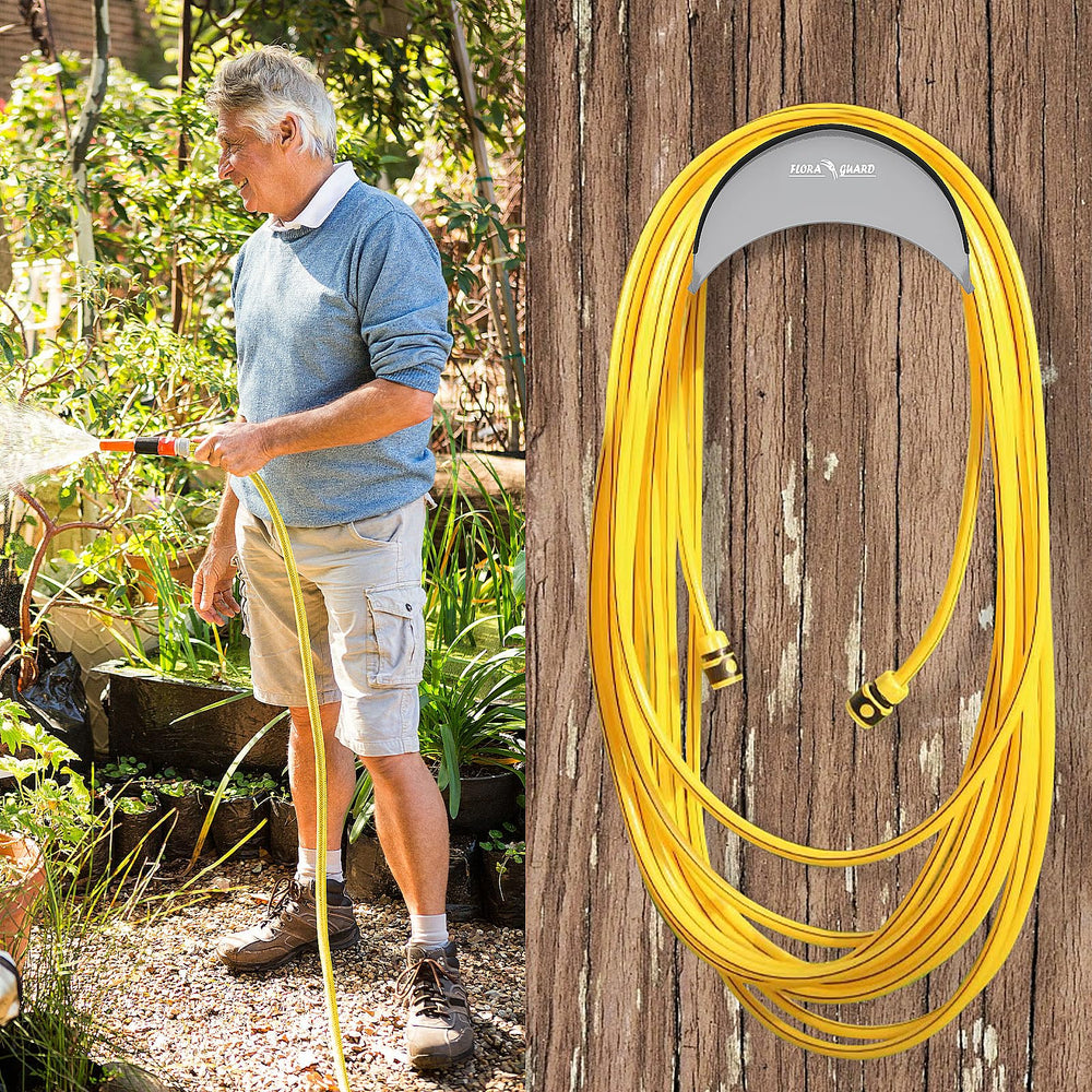 FLORA GUARD heavy-duty hose hanger grey finish