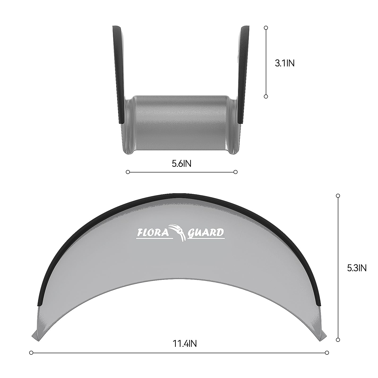 FLORA GUARD heavy-duty hose hanger side view