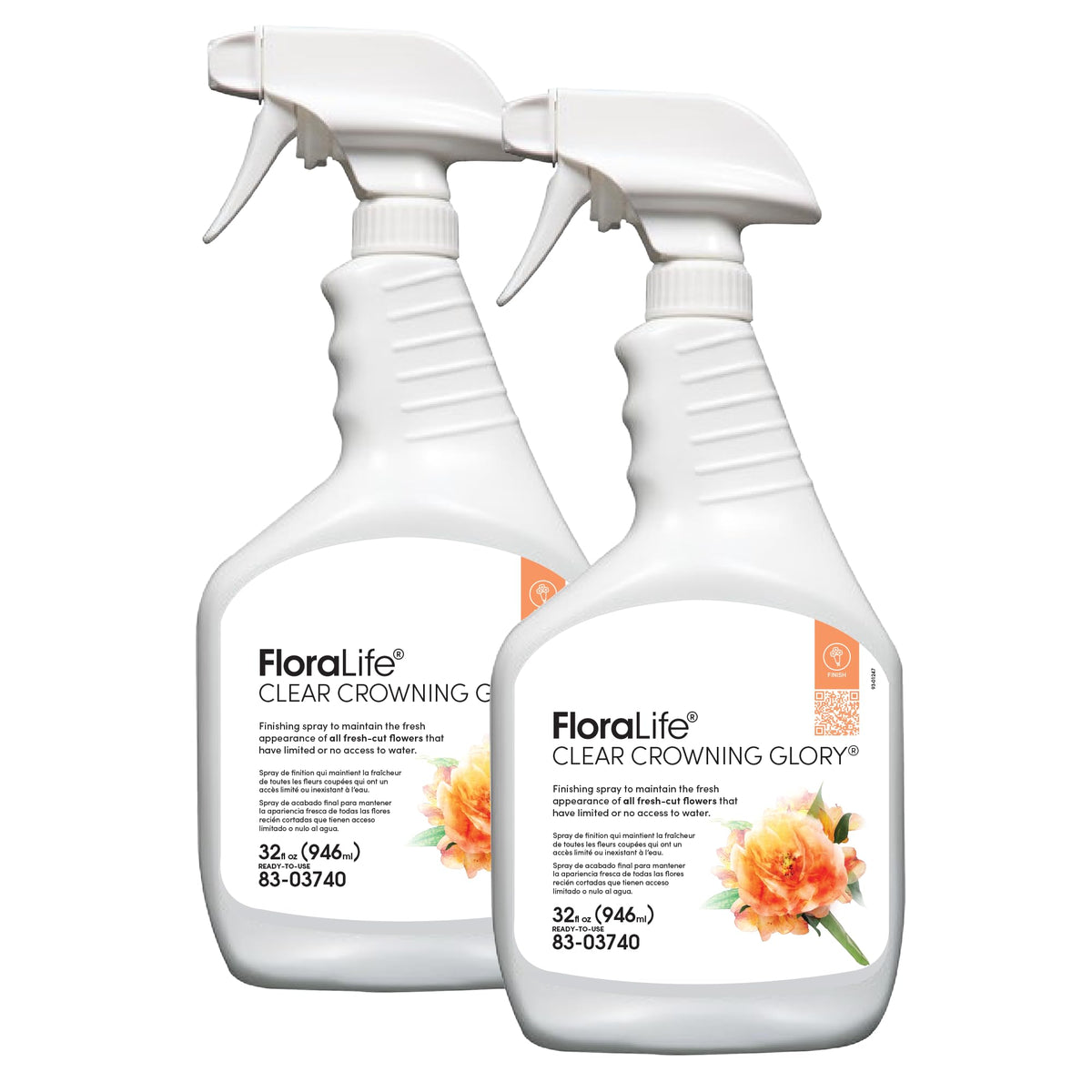 Floralife Clear Crowning Glory 32oz spray bottle front view