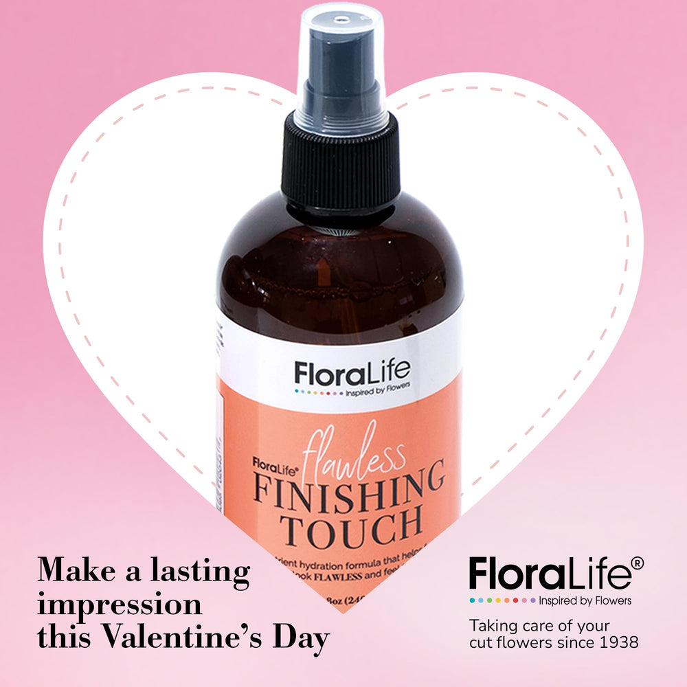Floralife Finishing Touch Hydrating Spray label close-up