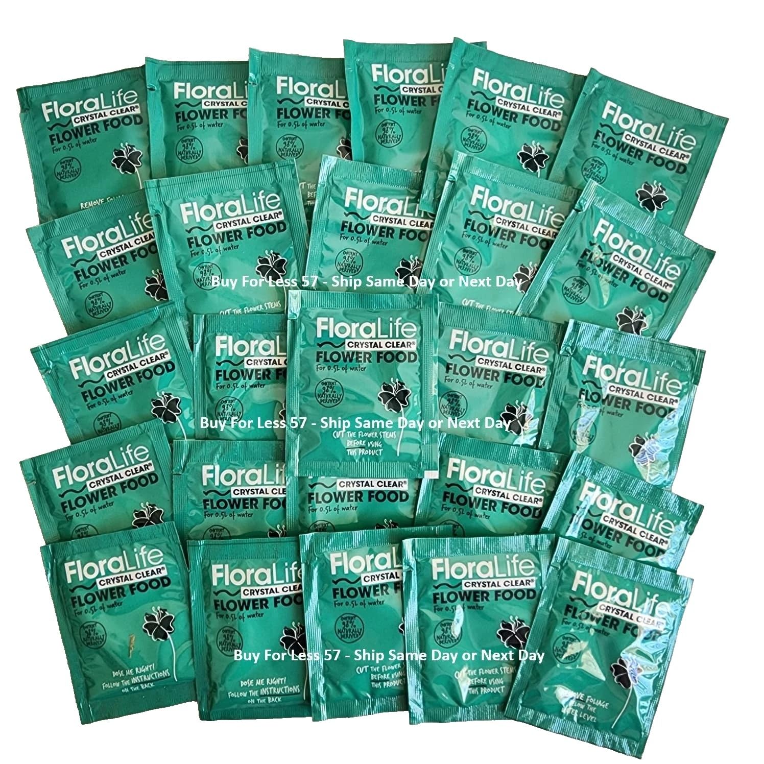 Floralife Flower Food 300 5gm clear powder packaging front view