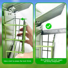 FlowaFoli Bird Feeder showing the lift-lid for easy filling
