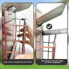 FlowaFoli Bird Feeder side view showcasing the lift lid