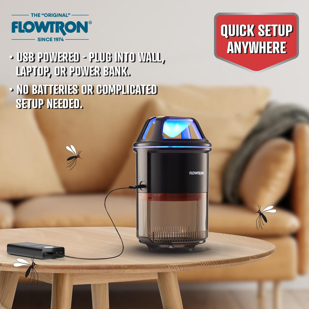 Flowtron bug trap in an office setting