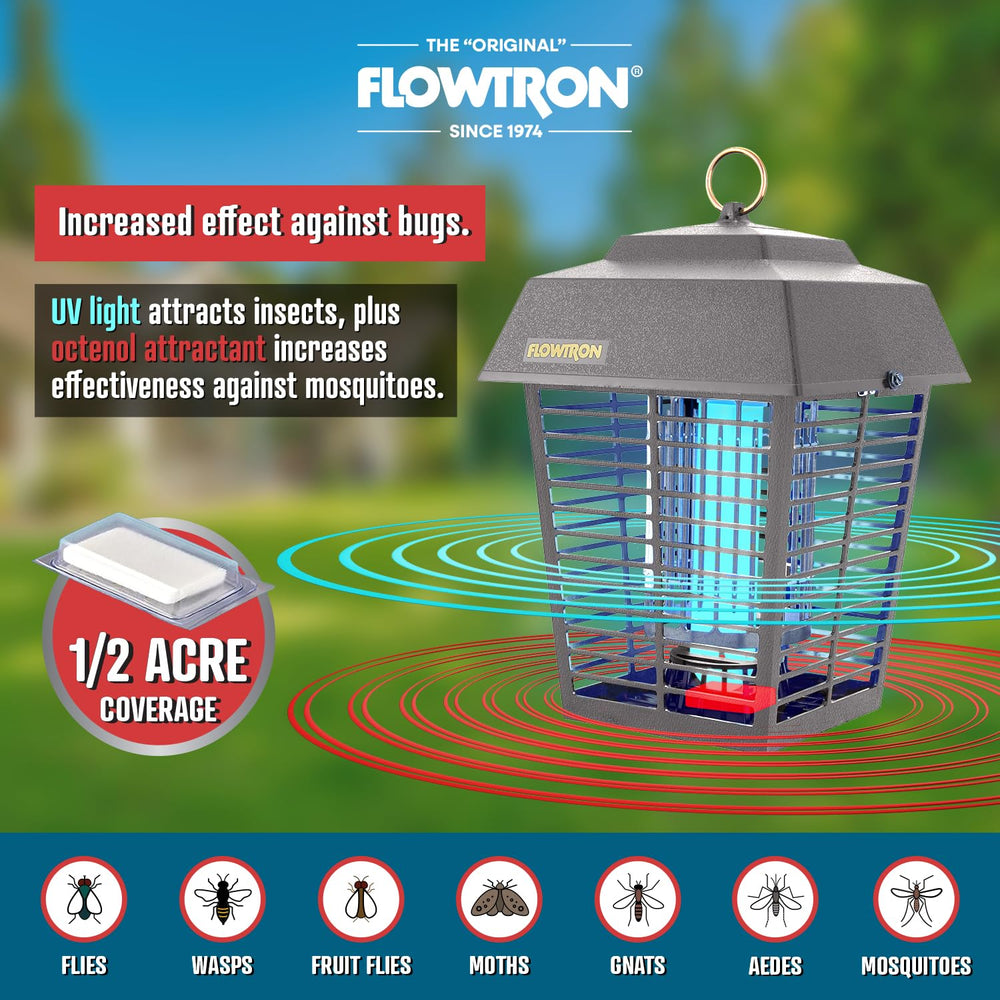 Flowtron Bug Zapper installed in outdoor setting