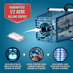 Flowtron Bug Zapper with octenol cartridge installed