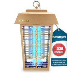 Flowtron Electric Bug Zapper front view in tan