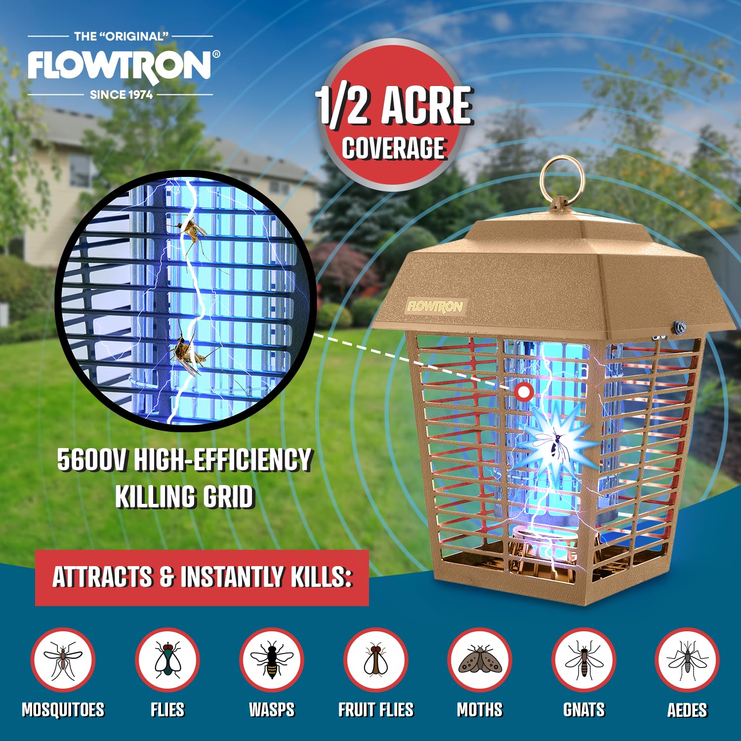 Flowtron Electric Bug Zapper packaging details