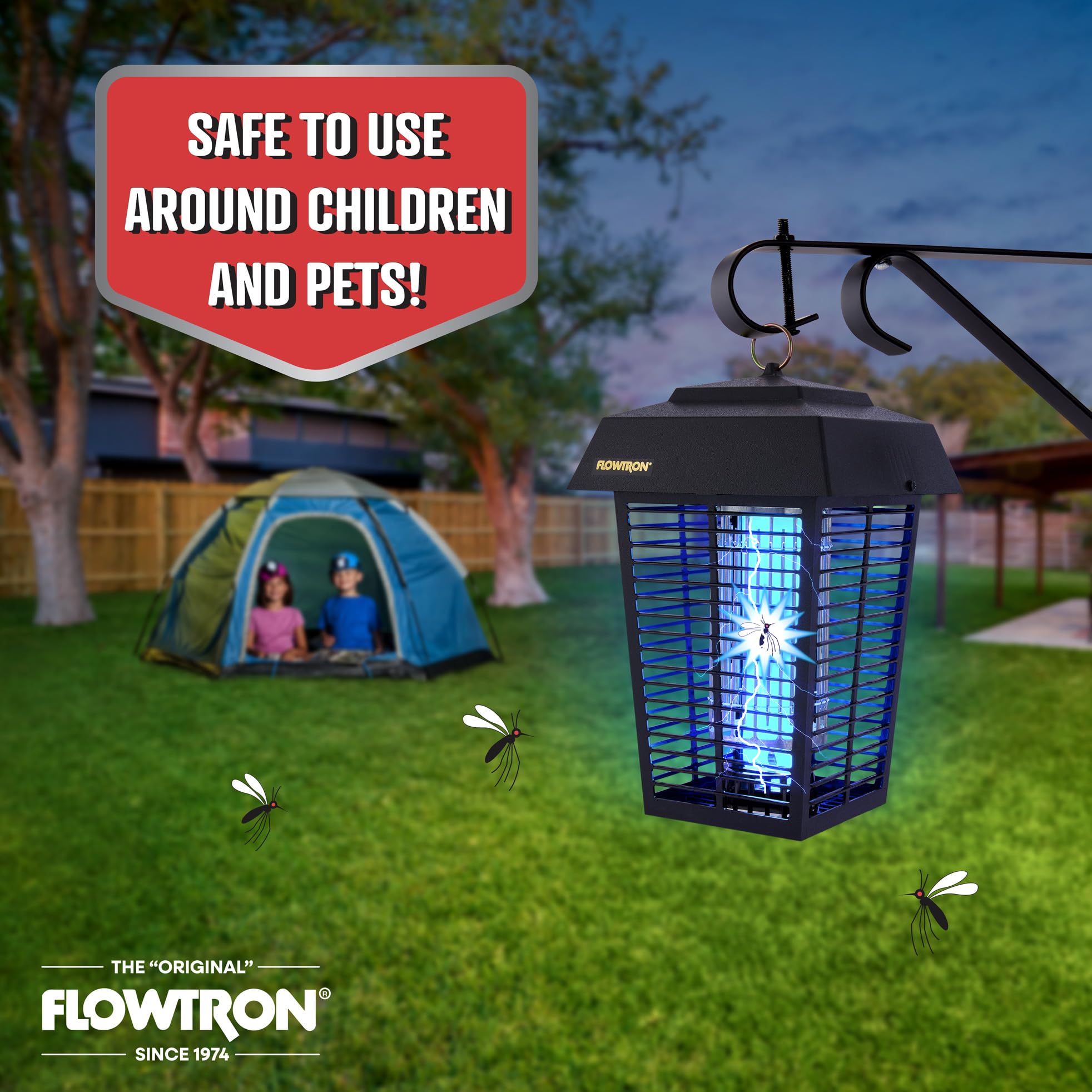 Flowtron Electric Bug Zapper showing the octenol cartridge