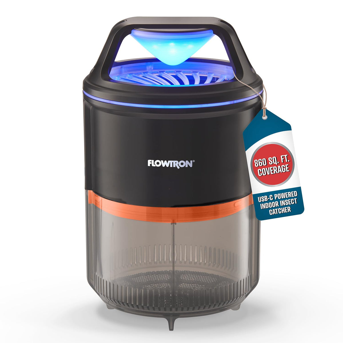 Flowtron Indoor Bug Trap front view with UV light
