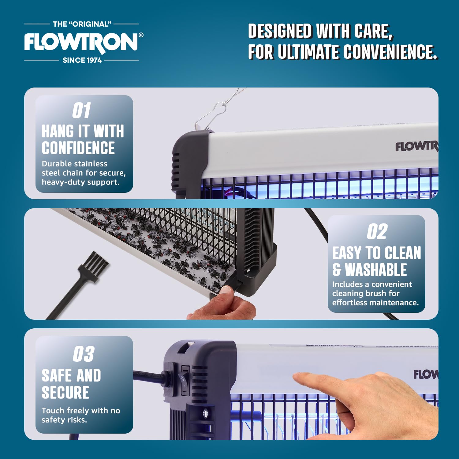 Flowtron Indoor Bug Zapper with removable collection tray