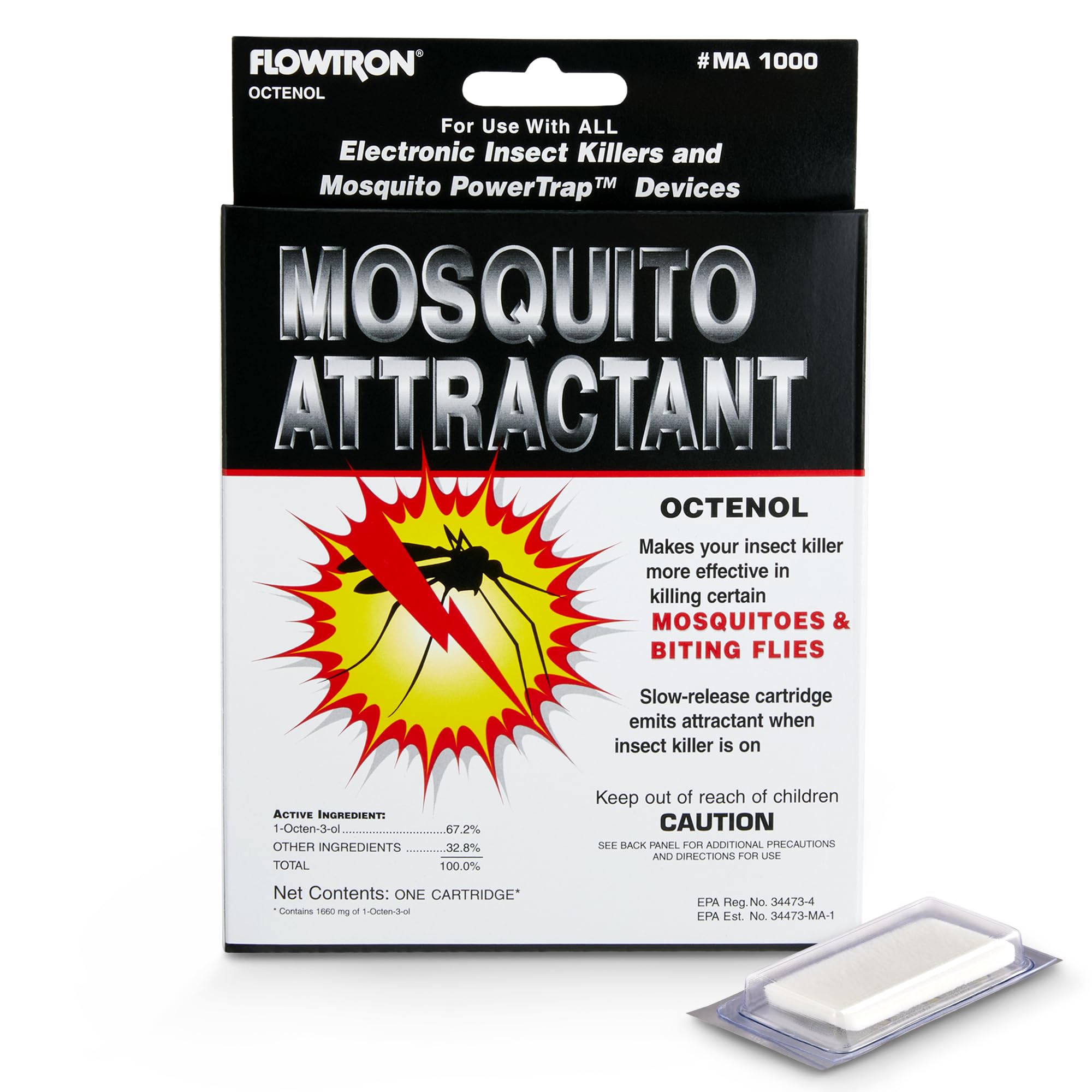 Flowtron Octenol Mosquito Attractant Cartridge front view