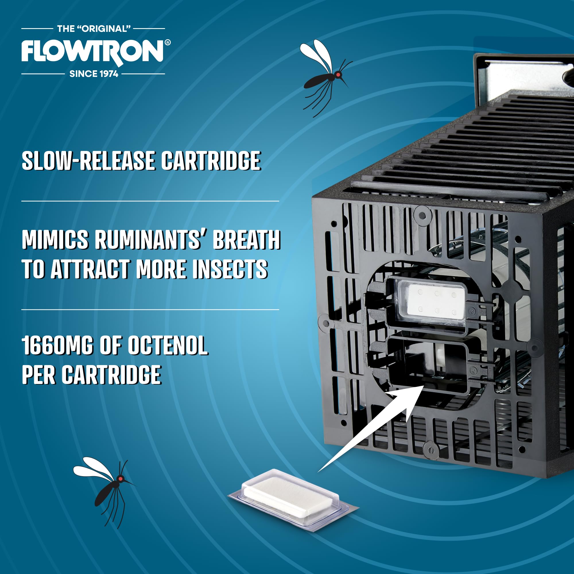 Flowtron Octenol Mosquito Attractant Cartridge side view