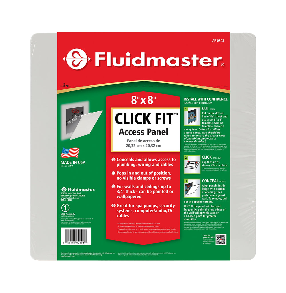 Fluidmaster AP-0808 Click Fit Access Panel with template guide