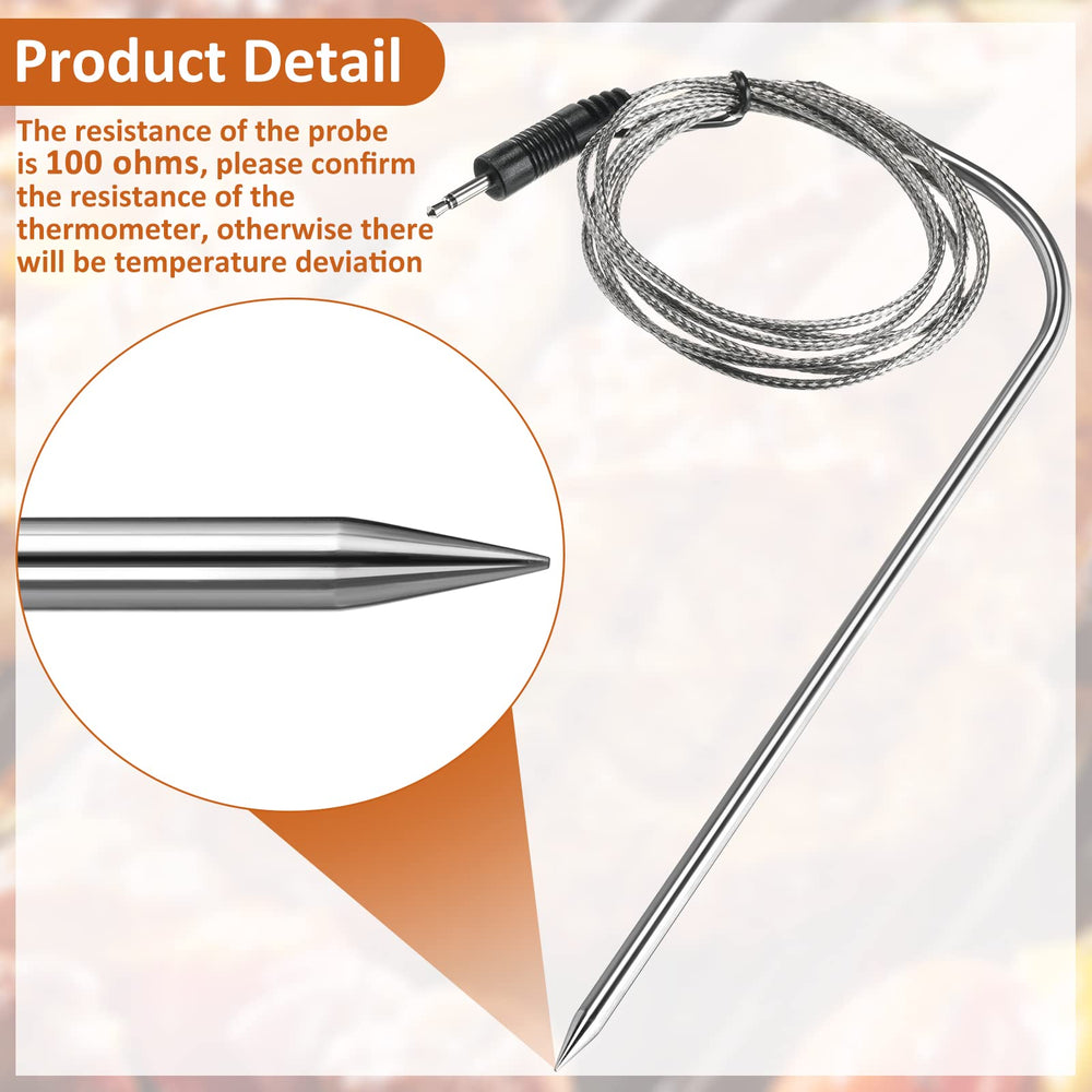Flutesan meat probes in a grilling setup