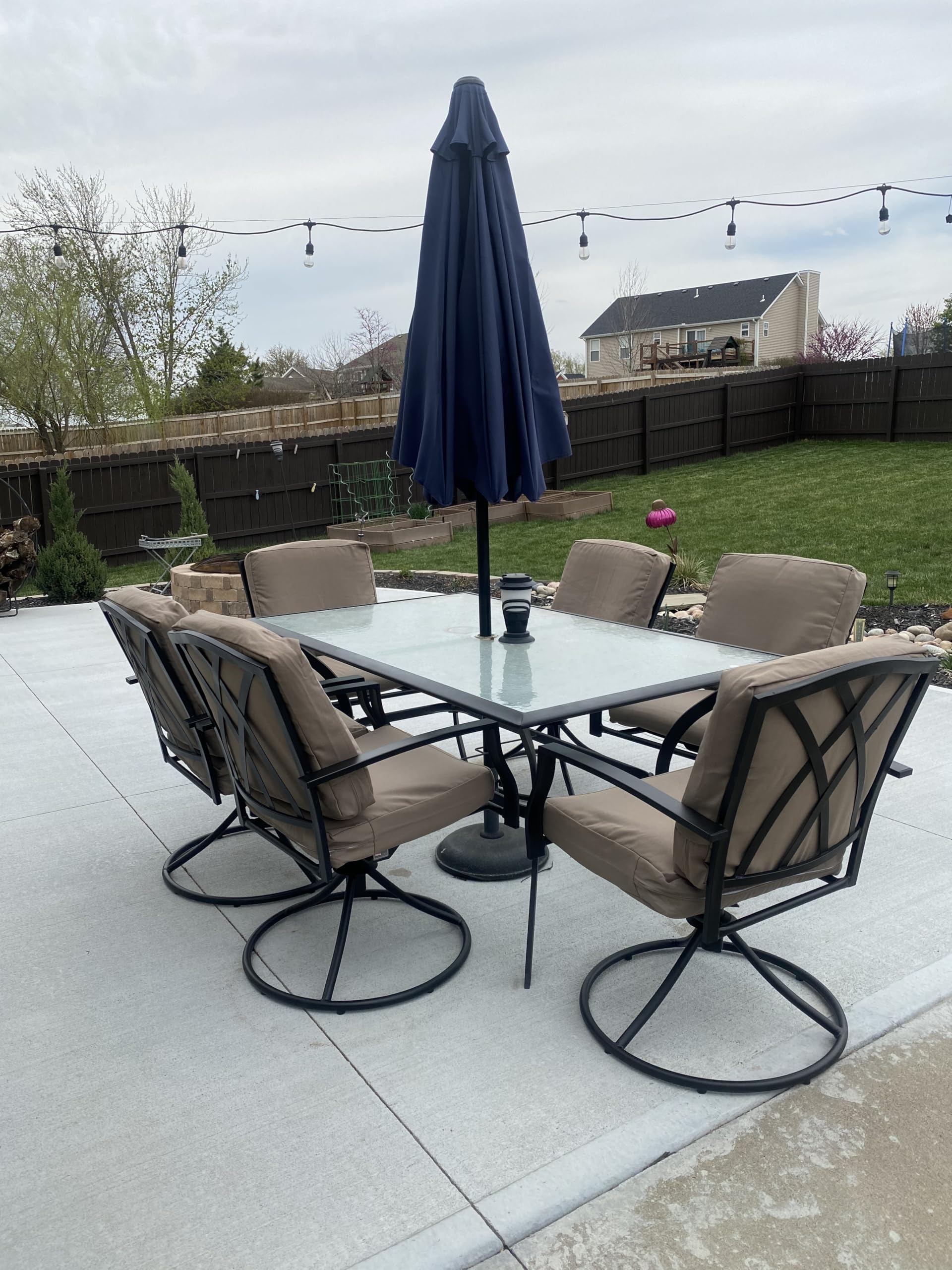 FLYMEI cushion covers in outdoor setting