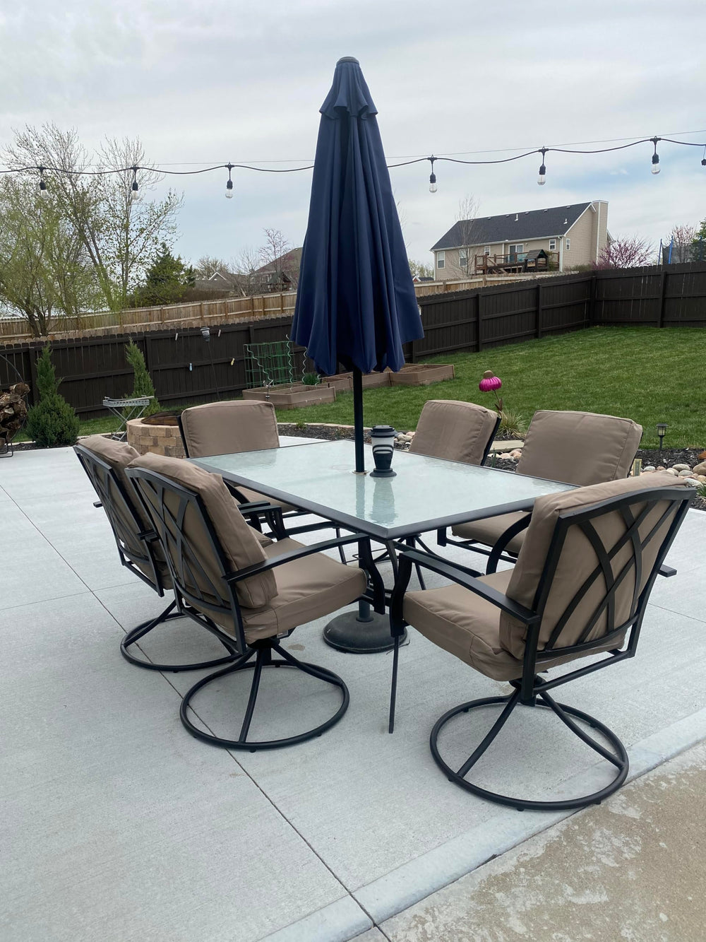 FLYMEI cushion covers in outdoor setting