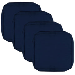 FLYMEI navy blue patio cushion covers pack of 4 front view