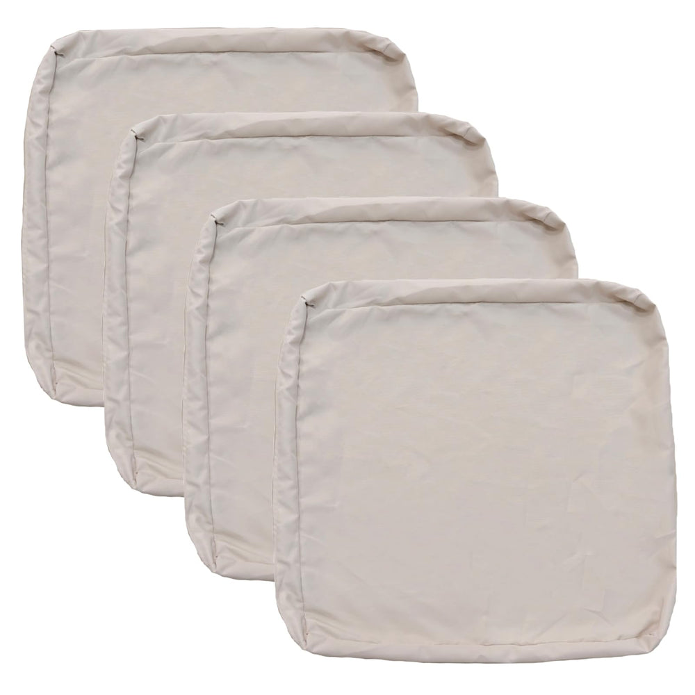 FLYMEI patio cushion cover in apricot colour, front view