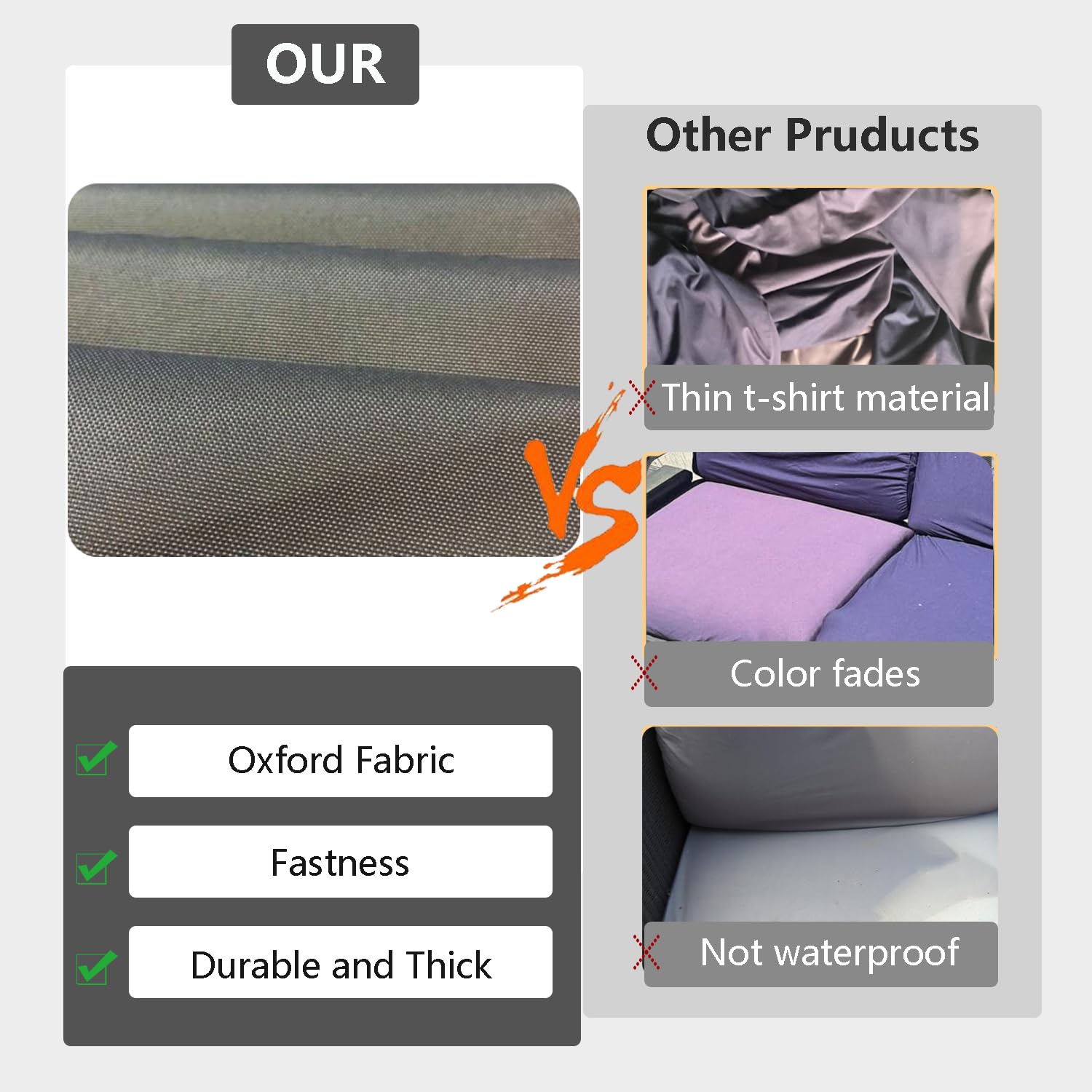 FLYMEI patio cushion cover machine washable label