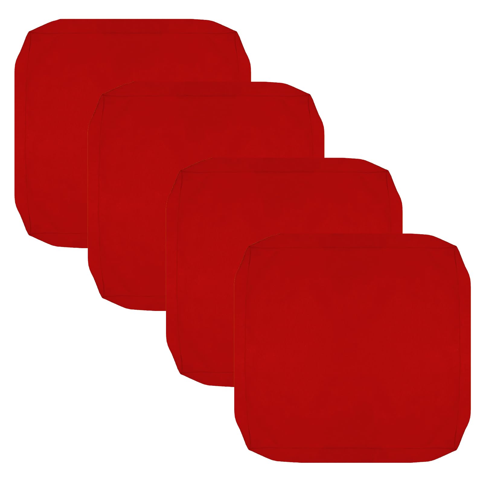 FLYMEI patio cushion cover pack of 4 in red