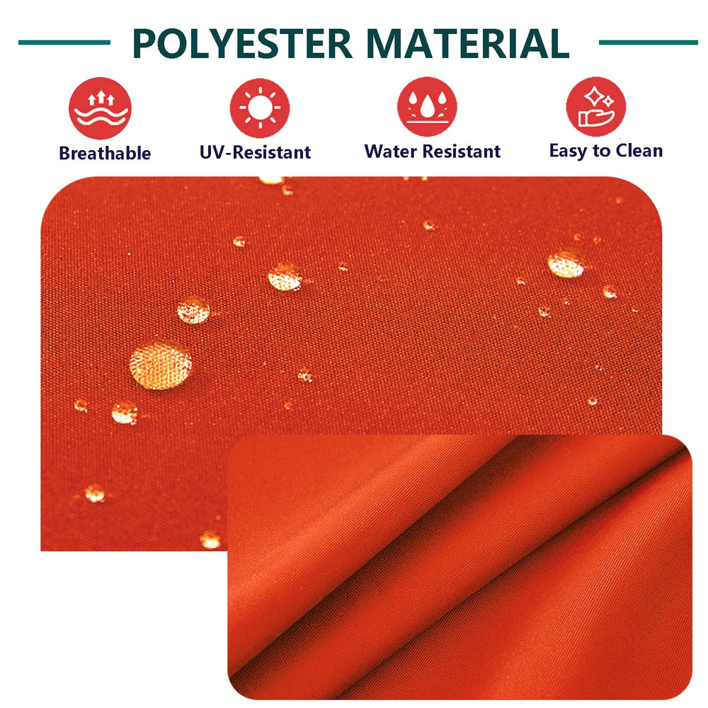 FLYMEI Patio Cushion Covers 24x22x4 inch orange packaging