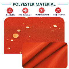 FLYMEI Patio Cushion Covers 24x22x4 inch orange packaging