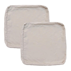 FLYMEI Patio Cushion Covers 24x24x4 in apricot front view