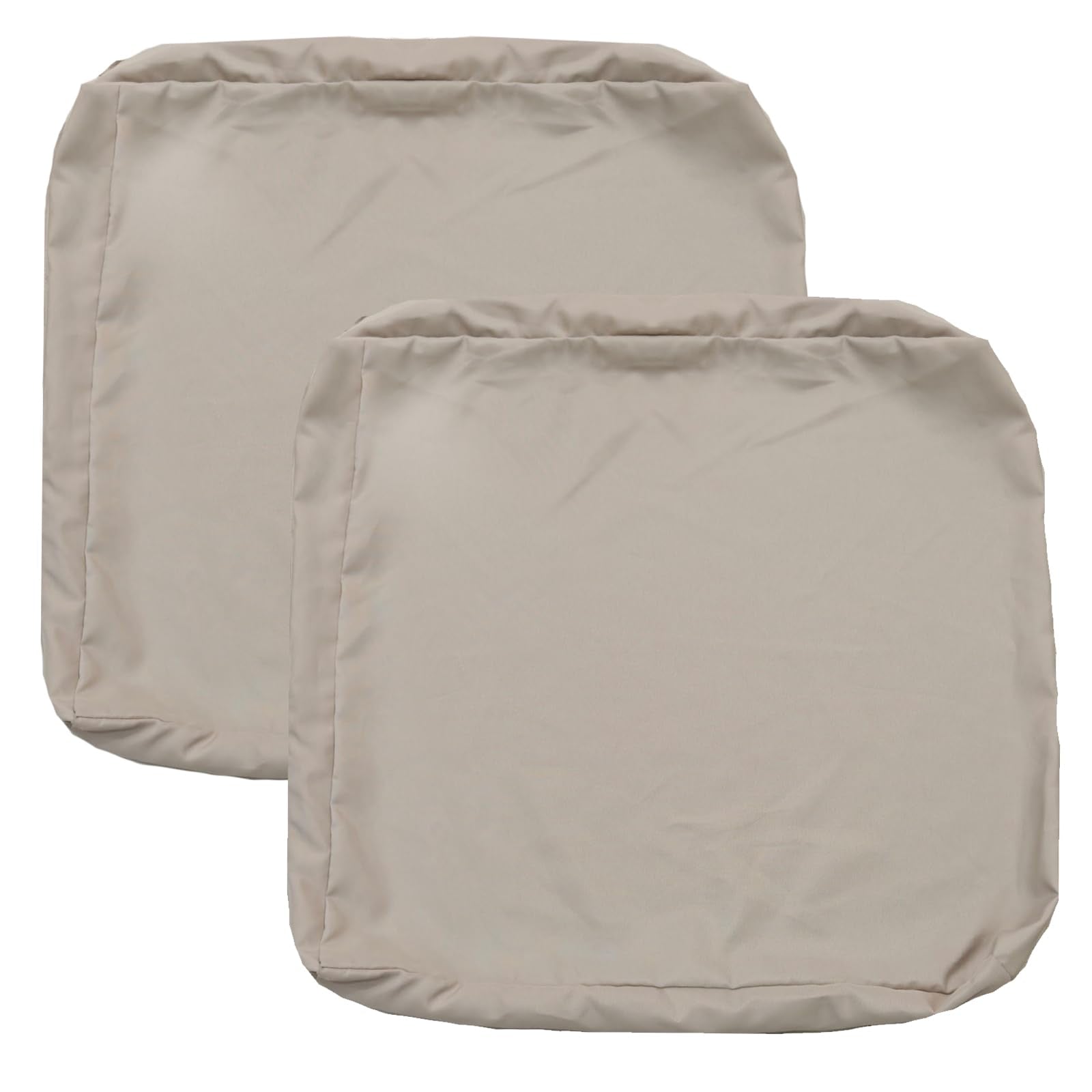 FLYMEI Patio Cushion Covers 28x28x6 inch beige front view