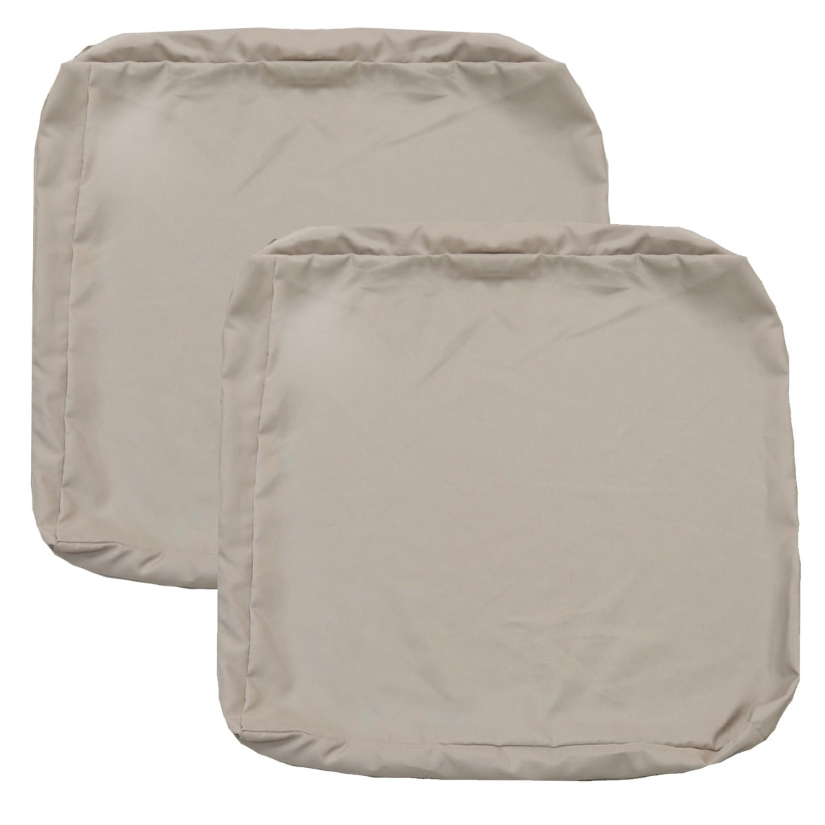 FLYMEI Patio Cushion Covers 28x28x6 inch beige front view